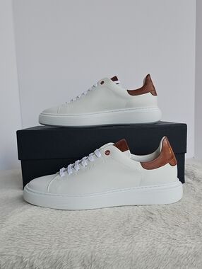 ​NIB Good Man Brand Men's White Leather Low Top Sneakers Sz 7.5